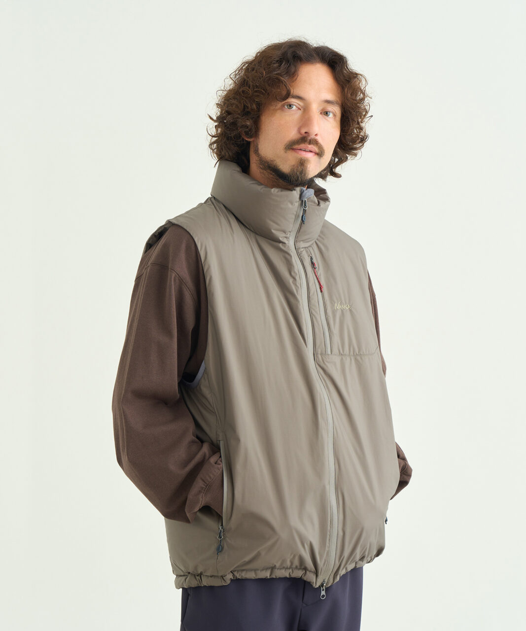 AURORA TEX STAND COLLAR DOWN VEST