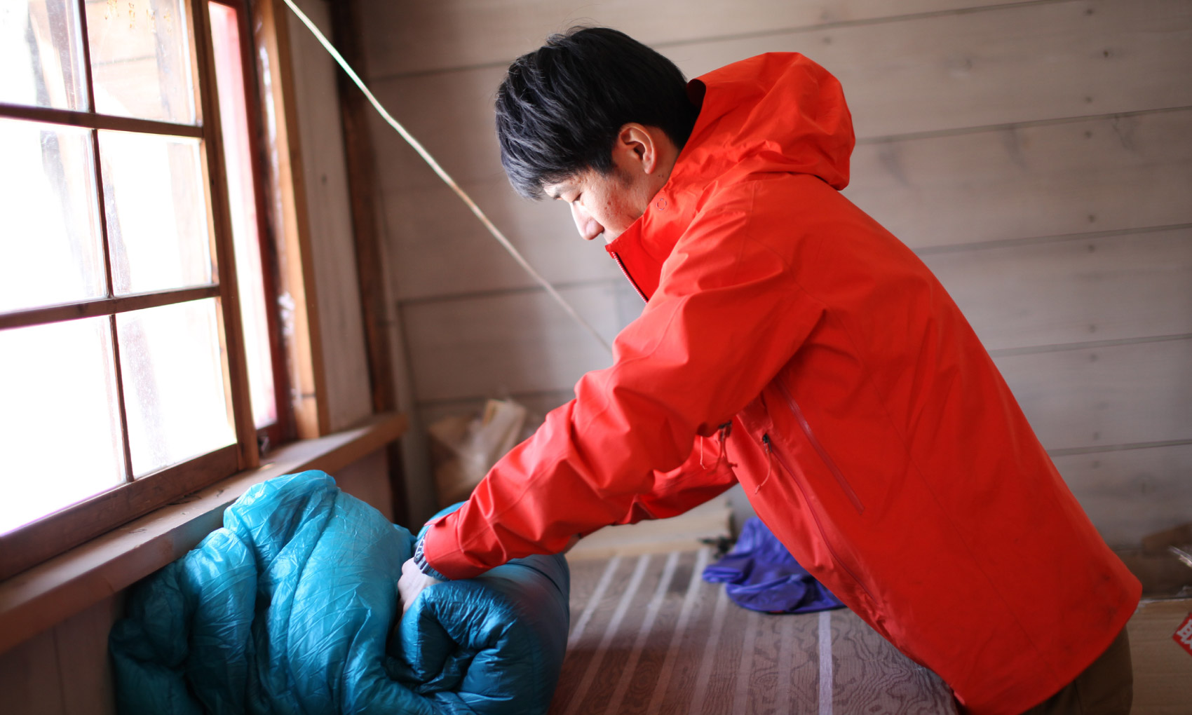 全体の重量が1.5kg以下の新発想のスリーピングバッグ