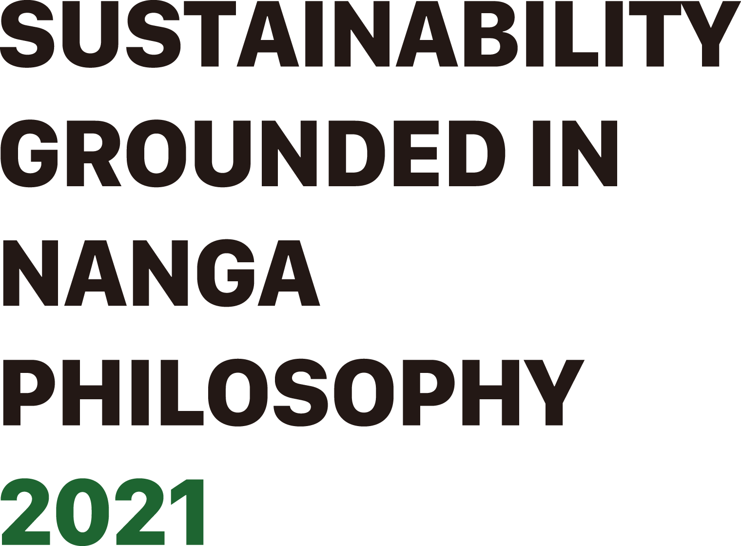 SUSTAINABILITY GROUNDED IN NANGA PHILOSOPHY 2021